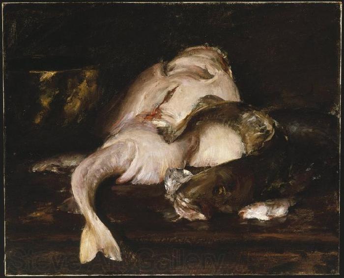William Merritt Chase Still Life Fish Norge oil painting art